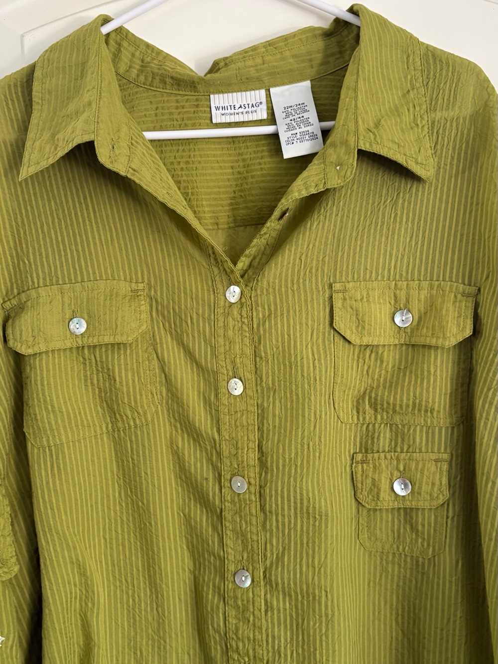 Beautiful olive green soft fabric shirt